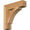 Ekena Millwork Thorton Block Rough Sawn Bracket, Western Red Cedar, 4"W x 18"D x 18"H BKT04X18X18THR05RWR - alternate 1